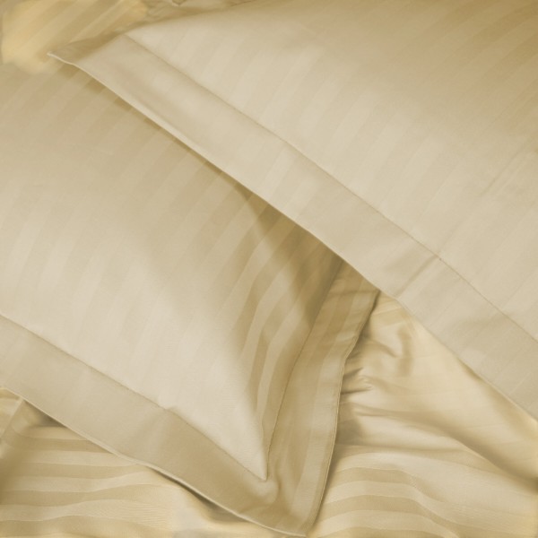 Фото - Комплект постельного белья детский MirSon Satin Stripe 30-0002 Soft Yellow 110х140 (2200005245637)