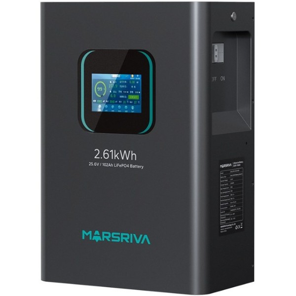 Фото - Акумулятор для ДБЖ Marsriva LiFePO4 25.6V/102Ah (MR-LFP24-100-WMD)
