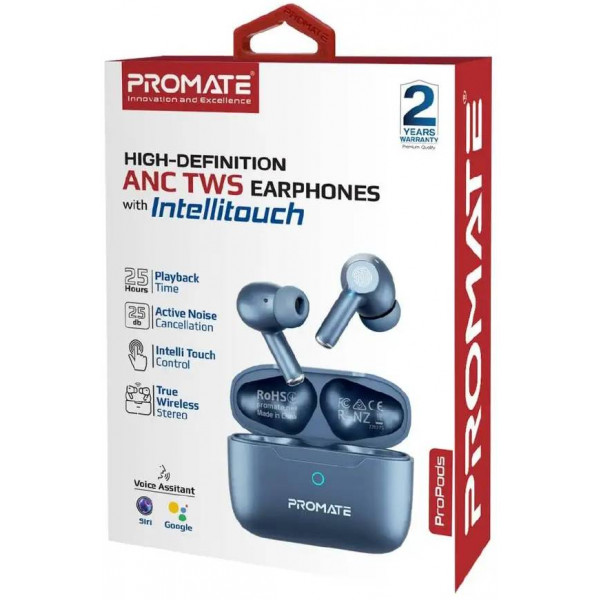Фото - Навушники вкладиші бездротові TWS Promate propods.blue
