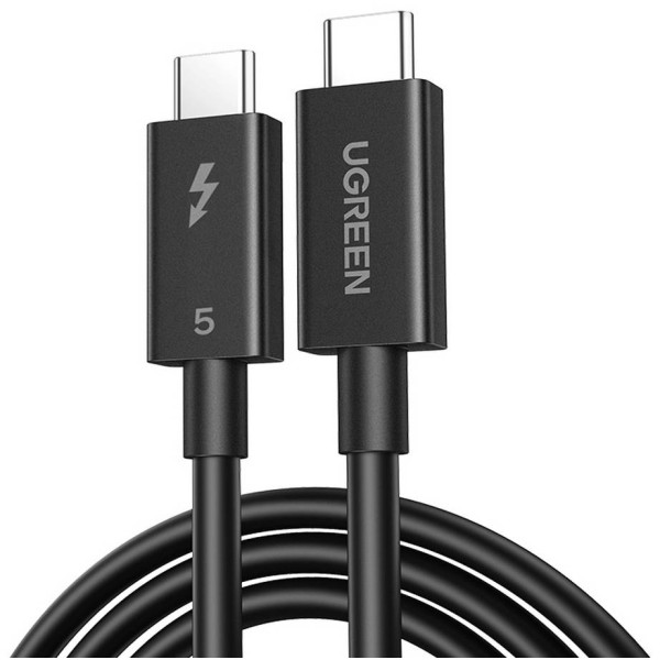 Фото - Кабель UGREEN L703 USB-C to USB-C Thunderbolt 5 PD 1m Black (45996) Фото - Кабель UGREEN L703 USB-C to USB-C Thunderbolt 5 PD 1m Black (45996)