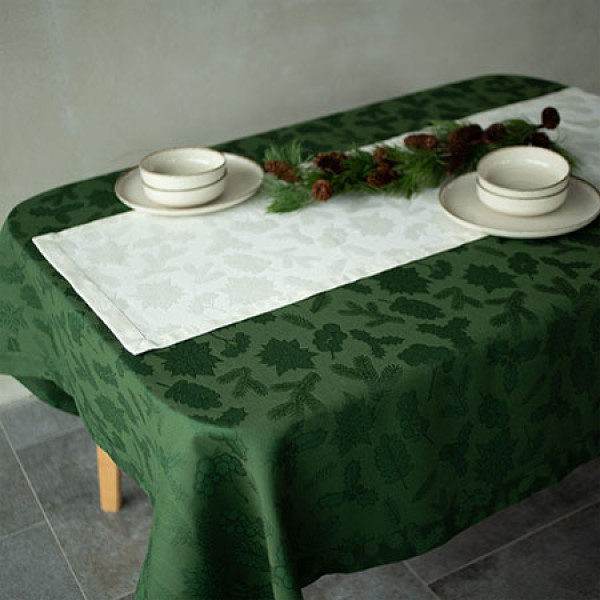 Фото - Скатерть раннер Едельвіка Рождество молочная 140х45 (337-24/00)