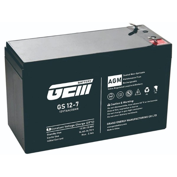 Фото - Аккумулятор для ИБП GEM BATTERY 12V, 7.0A (GS 12-7)