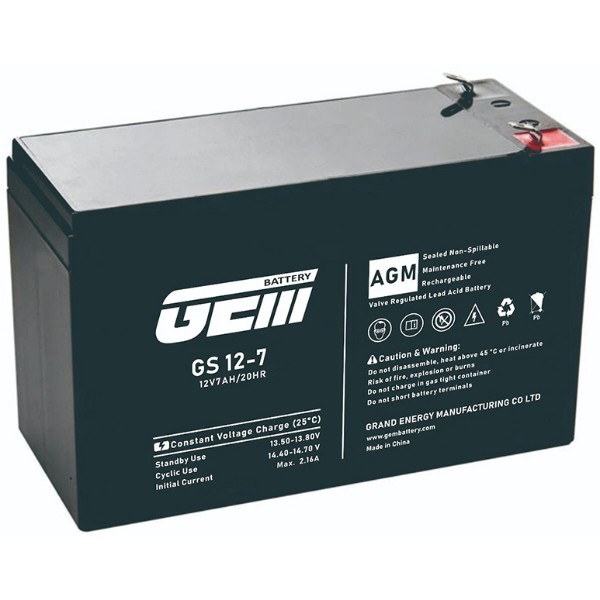 Фото - Аккумулятор для ИБП GEM BATTERY 12V, 7.0A (GS 12-7)