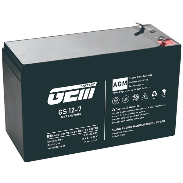 Фото - Аккумулятор для ИБП GEM BATTERY 12V, 7.0A (GS 12-7)