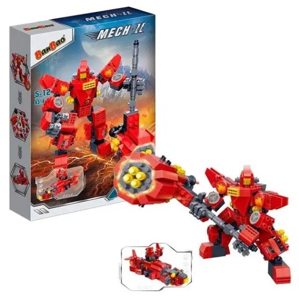 Фото - Пластиковий конструктор Banbao "Mech 2" Титан (351 елм.) (6316)