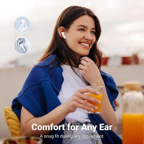 Фото - Навушники вкладиші бездротові TWS UGREEN WS106 HiTune T3 Active Noise-Cancelling Earbuds White (90206)