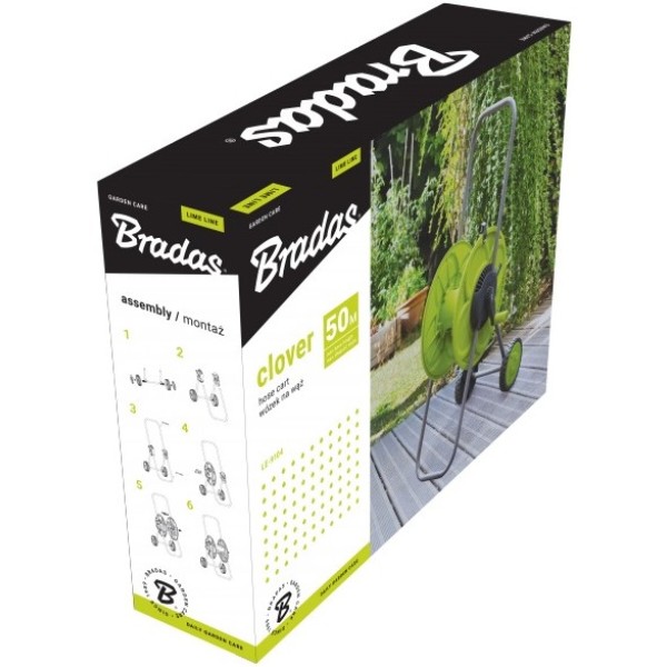 Фото - Тележка для шланга BRADAS CLOVER 1/2" 50 м (LE-9104)