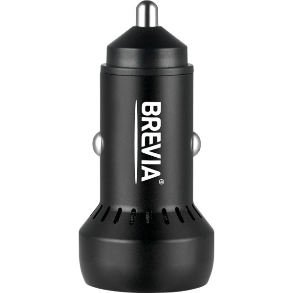 Фото - Автомобільний зарядний пристрій Brevia ePower Dual PowerMax Metal LED 60W 1xUSB-C+1xUSB-A (46060CUB)