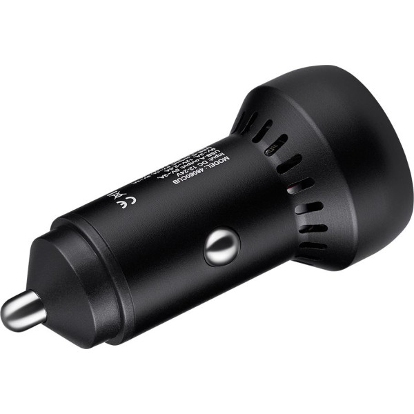 Фото - Автомобільний зарядний пристрій Brevia ePower Dual PowerMax Metal LED 60W 1xUSB-C+1xUSB-A (46060CUB)