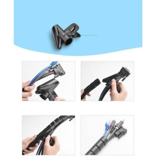 Фото - Органайзер для зберігання кабелів UGREEN LP121 Protection Tube DIA 25mm 3m Black (30819)