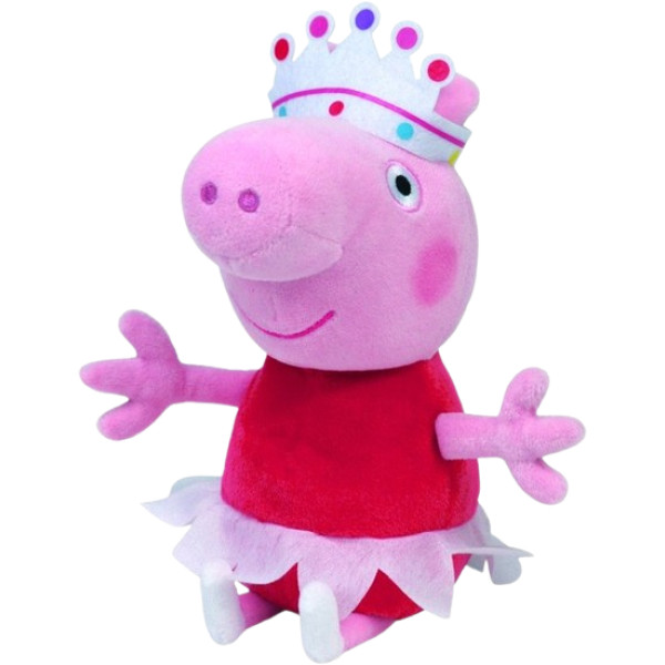 Фото - М'яка іграшка тварина TY Peppa Pig Балерина Пеппа 15 см (46151)