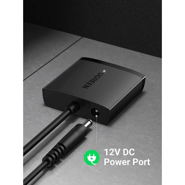 Фото - Кабель USB Type-A - USB Type-A UGREEN CM257 USB 3.0 Type-А SATA III (F) Black (60561)