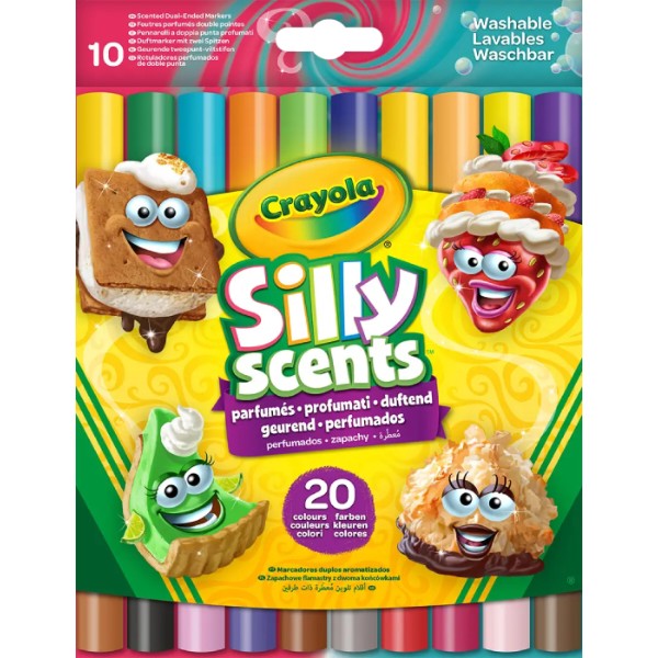 Фото - Фломастеры Crayola Silly Scents набор двухсторонний с ароматом 10 шт. (58-8344)
