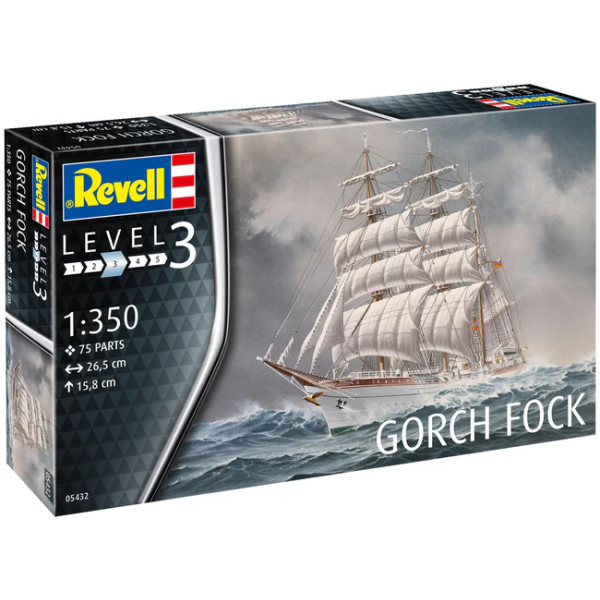 Фото - Набір для моделювання техніки Revell Корабель Gorch Fock (RVL-05432)