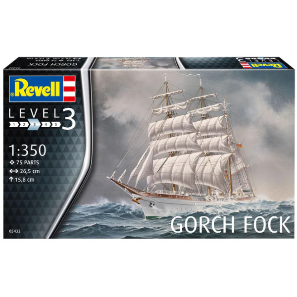 Фото - Набір для моделювання техніки Revell Корабель Gorch Fock (RVL-05432)