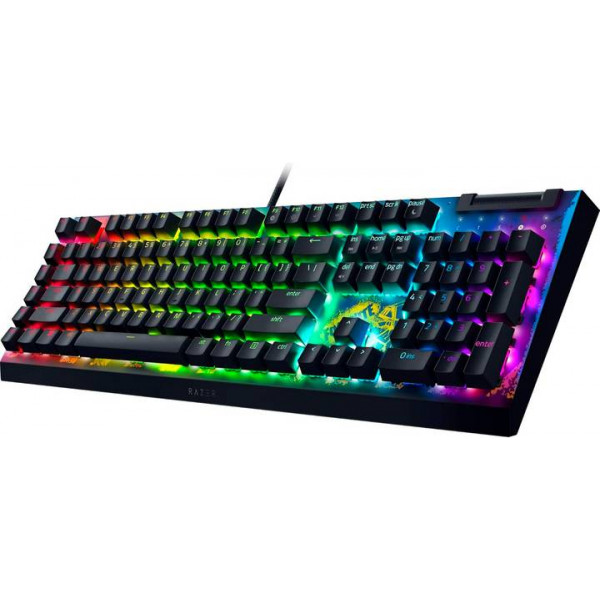 Фото - Клавиатура проводная игровая Razer BlackWidow V4 X, Yellow Switch, Fortnite (RZ03-04703600-R3M1)