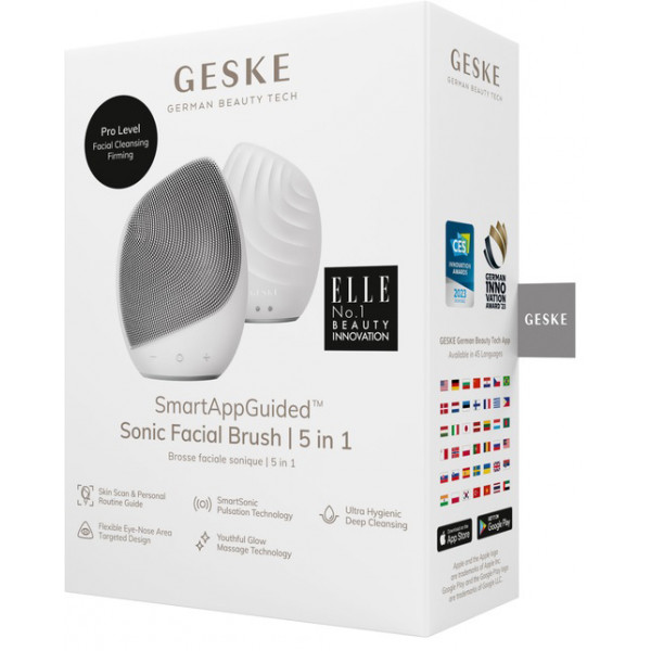 Фото - Щітка для чищення обличчя GESKE Sonic Facial Brush 5 в 1 (GK000010WH01)