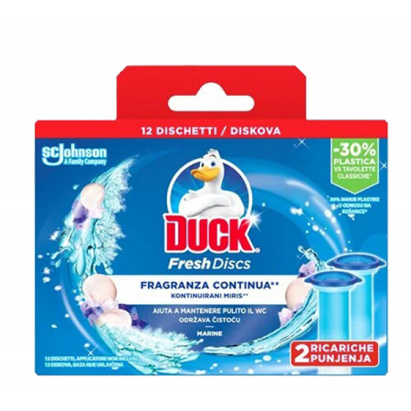 Фото - Туалетний блок SC Johnson Duck диски Морський бриз 2 шт. (5000204593280)