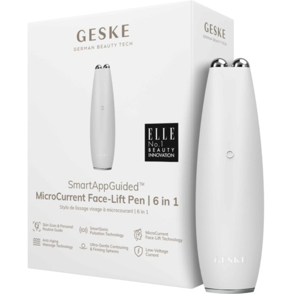 Фото - Мікрострумова ручка для підтяжки обличчя GESKE MicroCurrent Face-Lift Pen 6 в 1 White (GK000013WH01) Фото - Мікрострумова ручка для підтяжки обличчя GESKE MicroCurrent Face-Lift Pen 6 в 1 White (GK000013WH01)