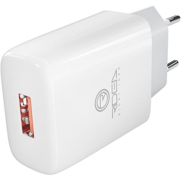 Фото - Мережевий зарядний пристрій Ridea Element Type-C 2.1 A White (RW-11211)