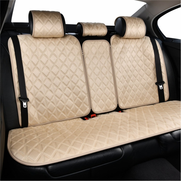 Фото - Комплект накидок на сидіння автомобіля CarLife Nitro biege (SC40304)