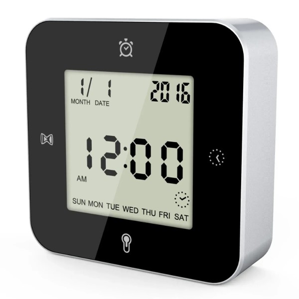 Фото - Настольные часы Technoline WT344 Black/Silver
