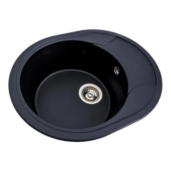 Фото - Мийка кухонна Platinum 5847 ONYX матова (чорна)
