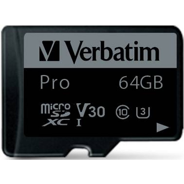 Фото - Карта пам'яті Verbatim PRO SDHC 64GB UH-3 (47042)
