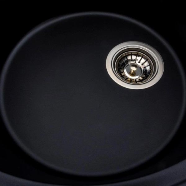 Фото - Мийка кухонна Platinum 5847 ONYX матова (чорна)
