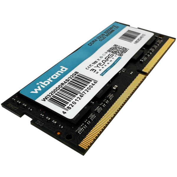 Фото - Память DDR Wibrand DDR4 32GB 3200MHz CL22 SODIMM (WI3200DDR4S/32GB)