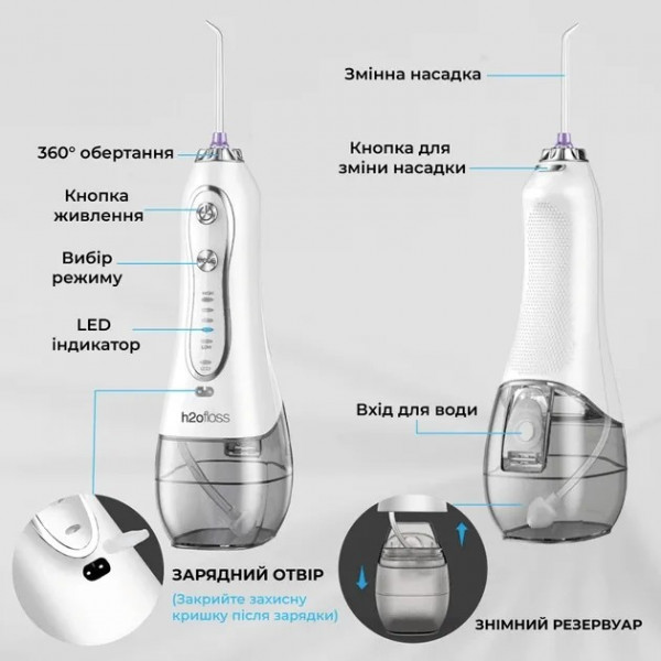 Фото - Іригатор H2OFloss HF-6Р White