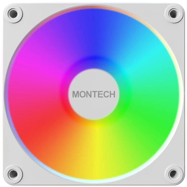Фото - Корпусний вентилятор Montech GF120 V2 ARGB PWM (W) Фото - Корпусний вентилятор Montech GF120 V2 ARGB PWM (W)
