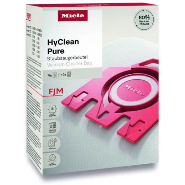 Фото - Набор мешков + фильтр для пылесоса Miele HyClean Pure FJM 3.5 л 4 шт. (41996721INT)