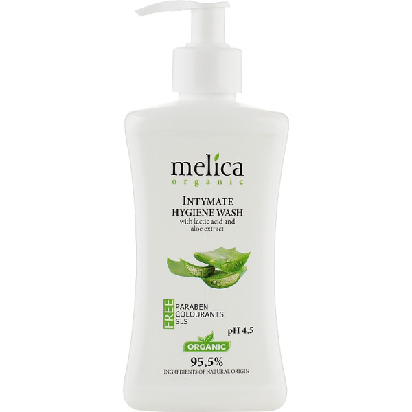 Фото - Гель для інтимної гігієни Melica Organic молочной кислотой и экстрактом алоэ 300 г (4770416342105)