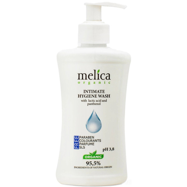 Фото - Гель для интимной гигиены Melica Organic с молочной кислотой и пантенолом 300 мл (4770416342112)