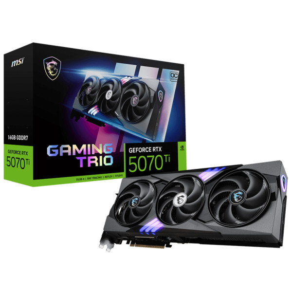 Фото - Видеокарта MSI GeForce RTX 5070 Ti 16G GAMING TRIO OC