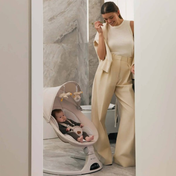 Фото - Крісло-гойдалка Kinderkraft Tulsy Beige (KBTULS00BEG0000)
