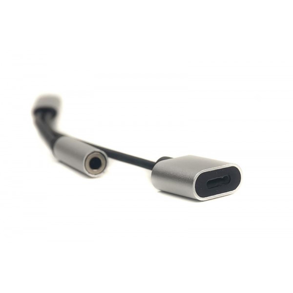 Фото - Переходник аудио PowerPlant Lightning-Audio 3.5mm 0.1m Silver (CA910410)