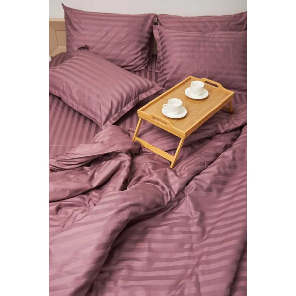 Фото - Пододеяльник полуторный евро Moon&Star Satin Stripe Garnet 160x220 см (MS-870000426)