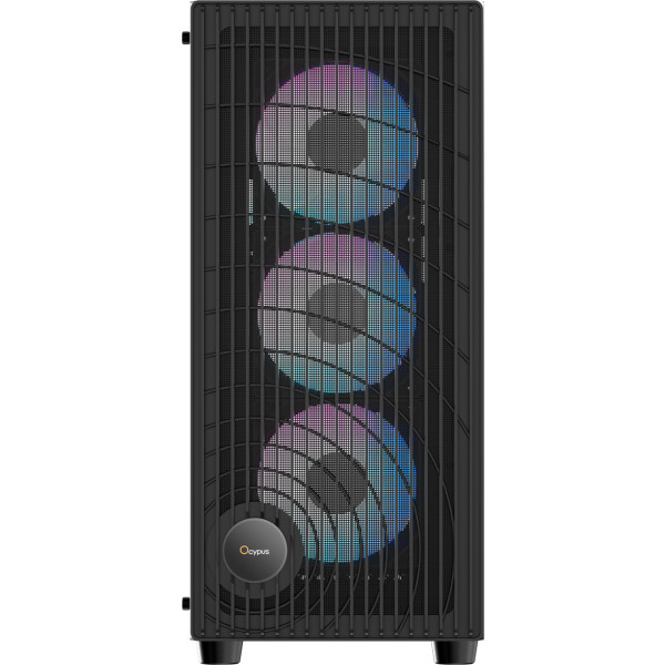 Фото - Корпус OCYPUS ATX W/O PSU GAMMA C70 BK ARGB (GAMMA-C70-BKG400XX-GL)
