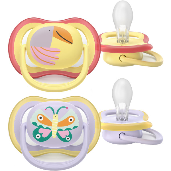 Фото - Уценка - Ортодонтическая пустышка Philips Avent Ultra Air, 0-6 мес. (SCF087/04)
