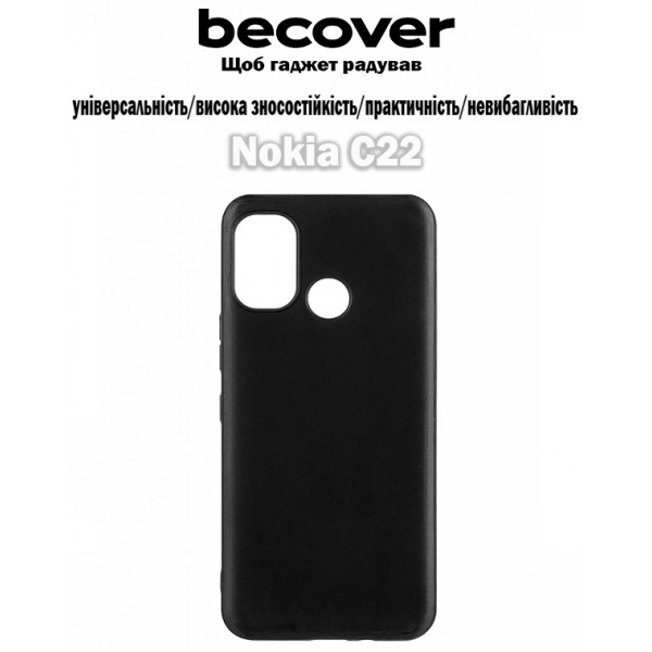 Фото - Чехол для смартфона BeCover for Nokia C22 Black (709351)