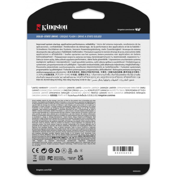 Фото - SSD-накопичувач внутрішній Kingston Enterprise SSD DC600M 480GB 2.5" SATAIII 3D TLC (SEDC600M/480G)
