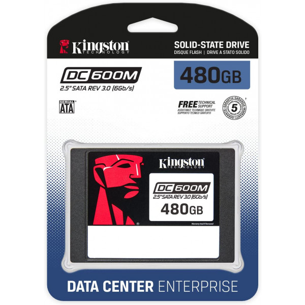 Фото - SSD-накопичувач внутрішній Kingston Enterprise SSD DC600M 480GB 2.5" SATAIII 3D TLC (SEDC600M/480G)