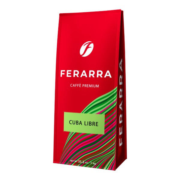 Фото - Кава в зернах Ferarra Cuba Libre з ароматом кубинського рому 1 кг (4820198875169)
