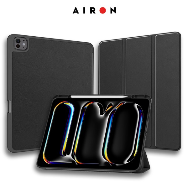 Фото - Чехол для планшета AIRON Premium SOFT for Apple iPad Pro 13 2024 с защ. пленкой и салфеткой Black (4822352781129)