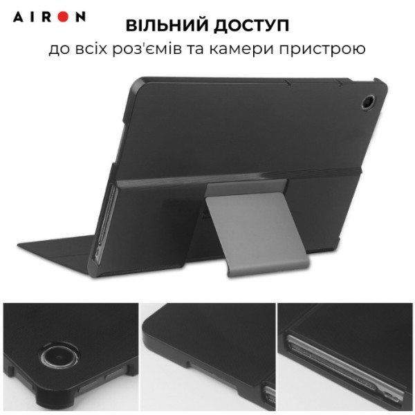Фото - Чохол для планшета AIRON Premium for Lenovo Tab Plus 2024 11.5 із захисною плівкою та серветкою Black (4822356758487)