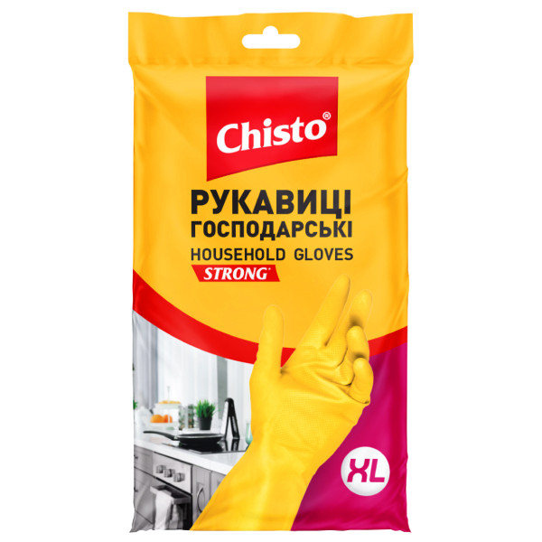 Фото - Рукавички латексні Chisto р.ХL (4823098414940)