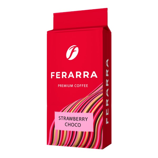 Фото - Кофе молотый Ferarra Strawberry Choco с ароматом клубничного шоколада 250 г (4823115404251)