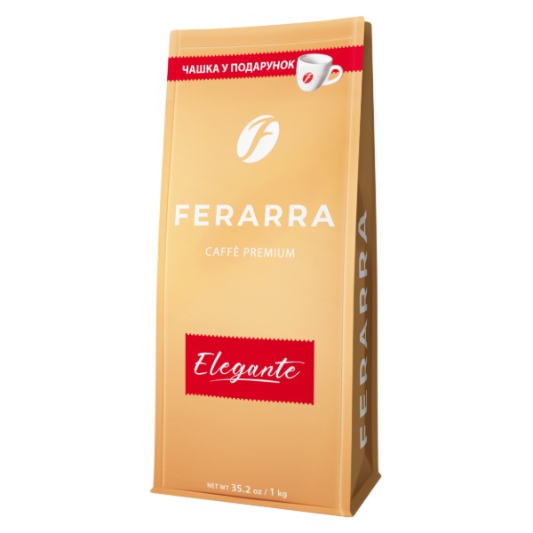 Фото - Кофе в зернах Ferarra Elegante Смесь арабик Бразилии и Колумбии 1 кг (4823115406286)